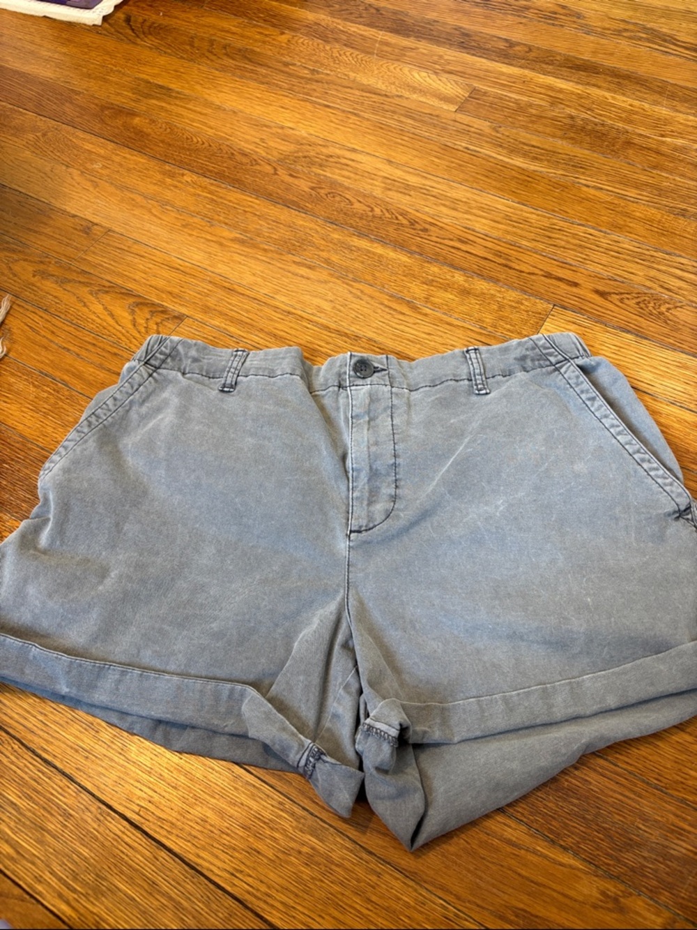 Old Navy Gray Cargo Shorts with Durable Cotton Twill
